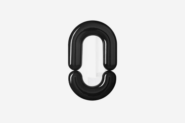 Mustache Zodiac Mirror Black