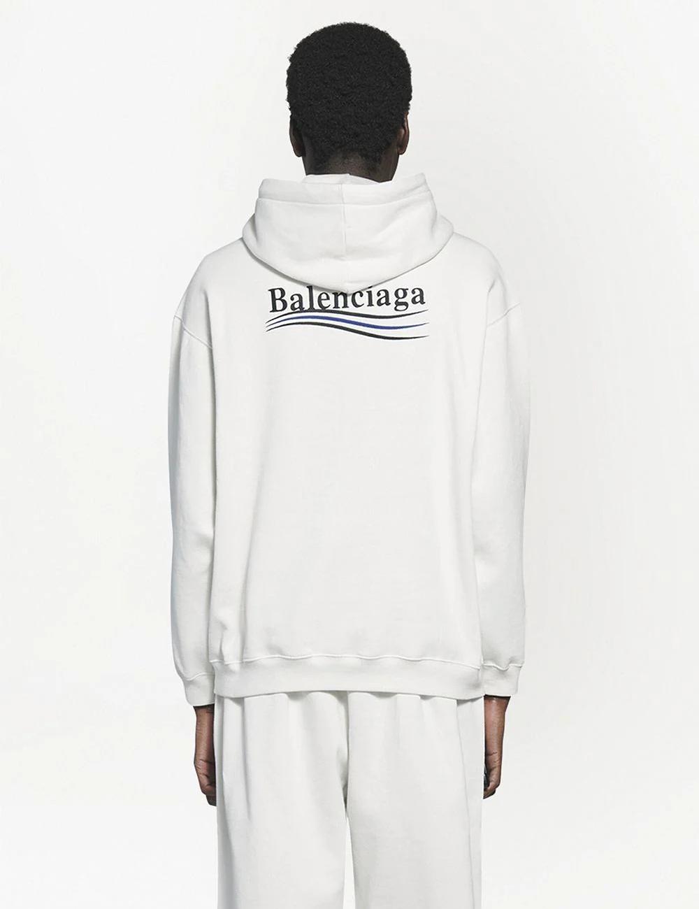 Logo embroidered medium fit hoodie