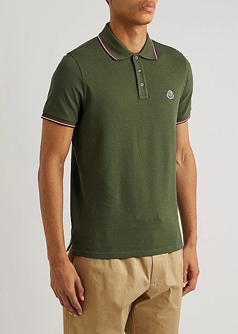 Three-stripe lining logo patch short sleeve karati