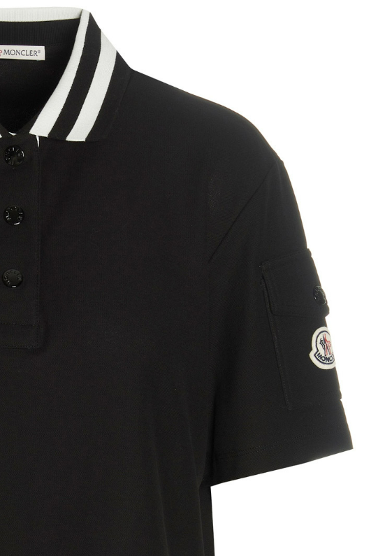 Logo patch short sleeve pique