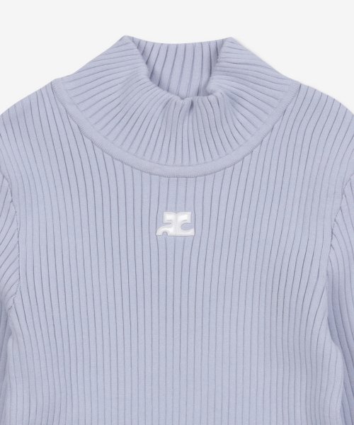 Women's High Neck Knit - Dark Lilac