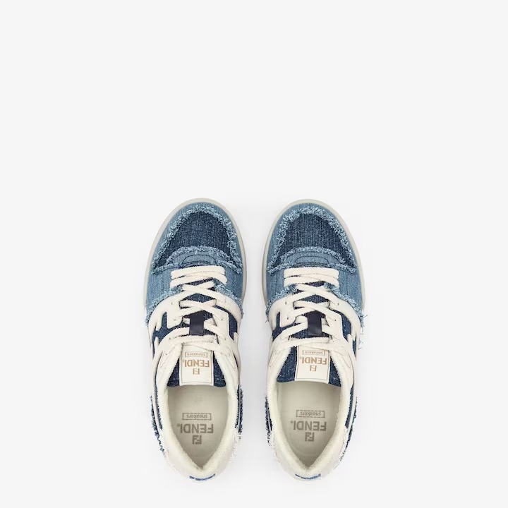 Blue Denim Low Top Sneakers