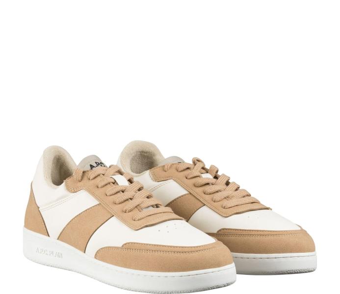Beige plain sneakers