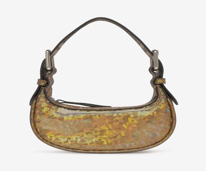Women's Mini Soho Hologram Leather Tote Bag - Disco Bronze