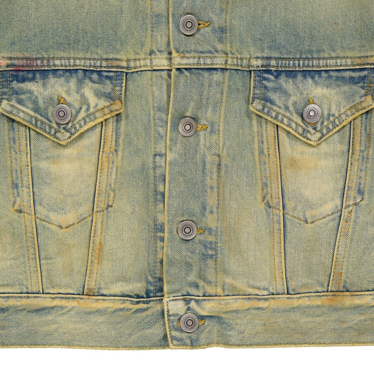 Women's Wash Denim Sports Jacket Ladies Dirty Wash Distressed-Effect 