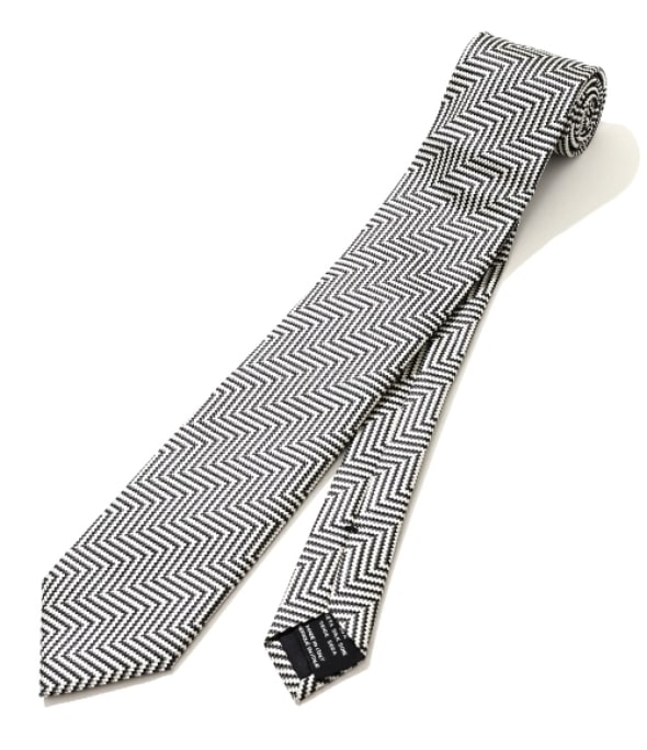 pattern silk tie 23FW multi color