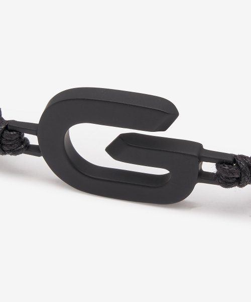 Men's G Link Cord Bracelet - Black