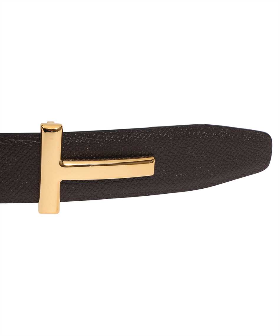 Tom Ford T-buckle reversible belt 30mm chocolate/black