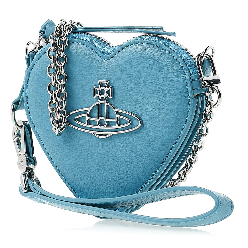  Nappa Thin Line Heart Wristlet