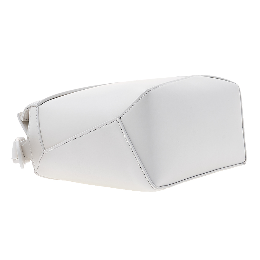 Puzzle Bag Small Shoulder Bag White Glaze