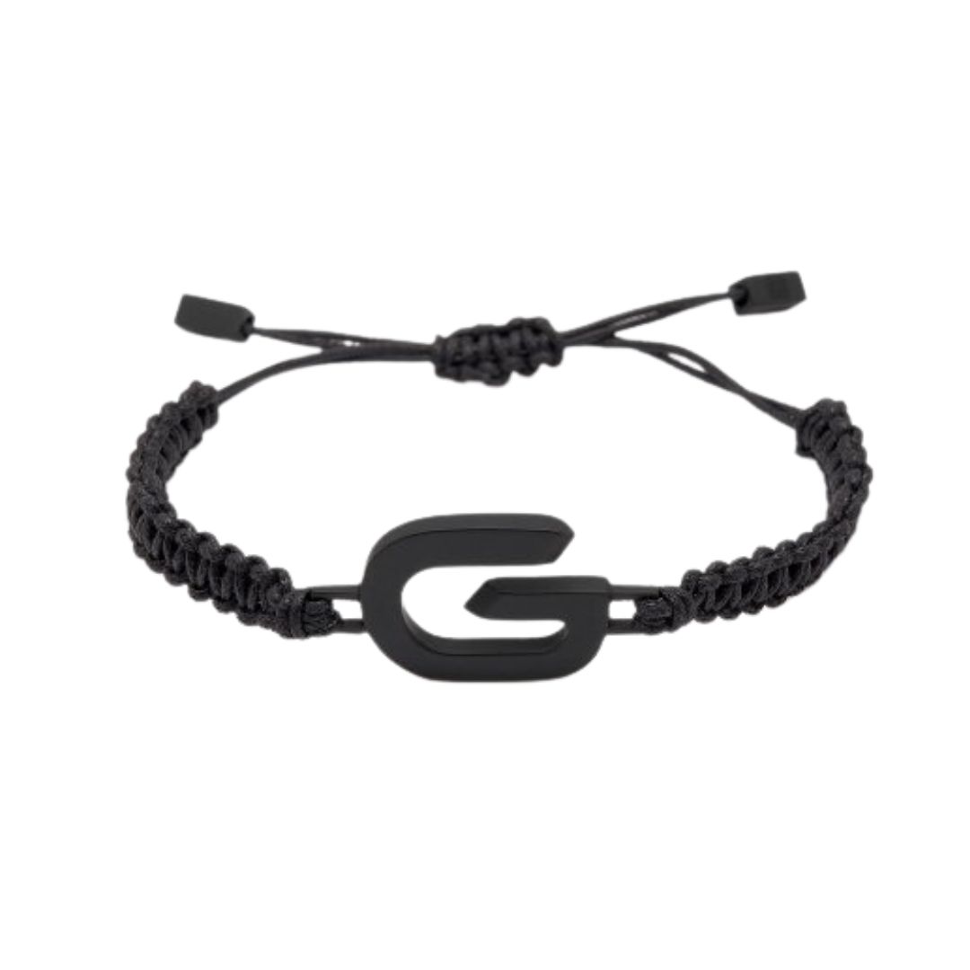 Men's G Link Cord Bracelet - Black