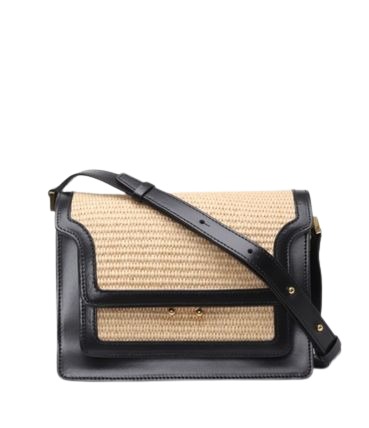 Raffia trunk bag medium