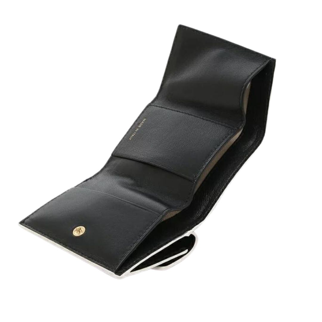 Stud Trifold Wallet Black