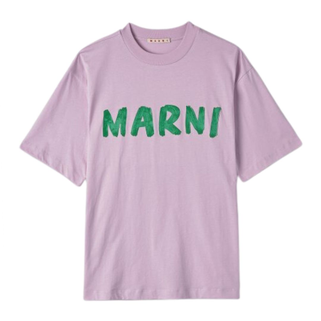 Women's Logo Print Organic Jersey Short Sleeve T-Shirt - Azalea