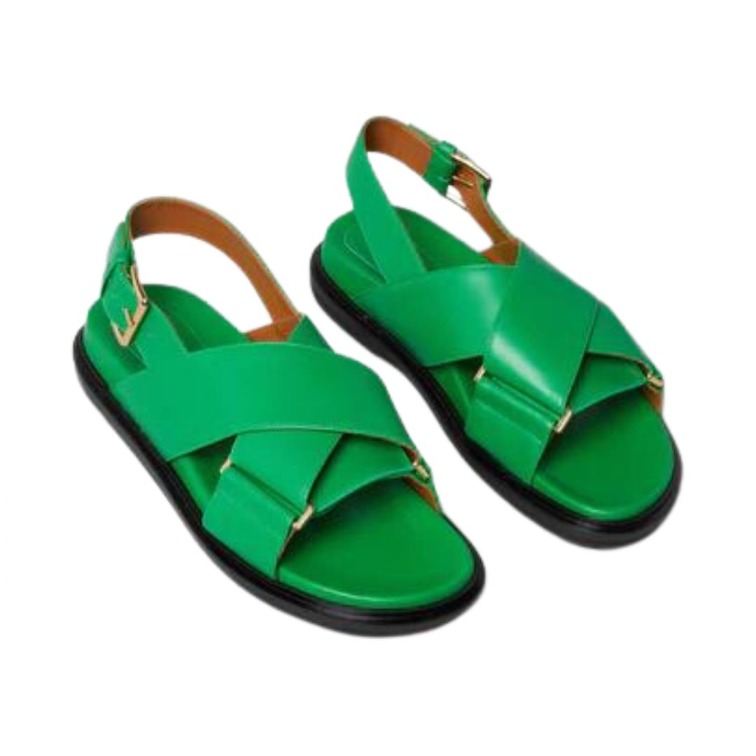 MARNI Fussbett Sandals Green