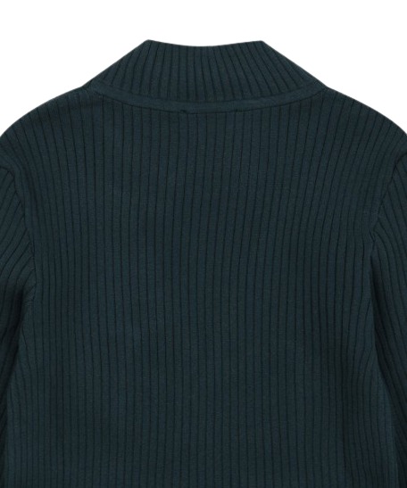 Women's High Neck Knit - Dark Green
