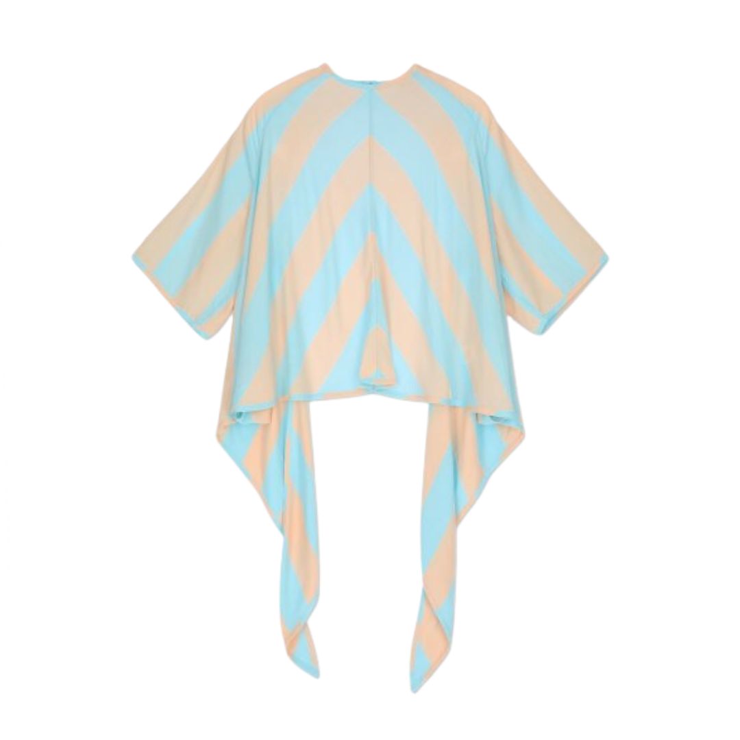 Women's back wrap short-sleeved T-shirt - Pink: Ajure