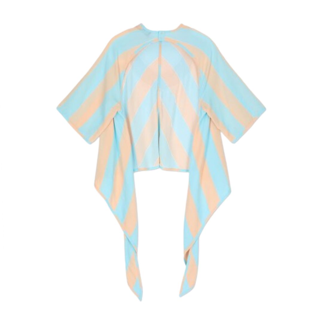 Women's back wrap short-sleeved T-shirt - Pink: Ajure