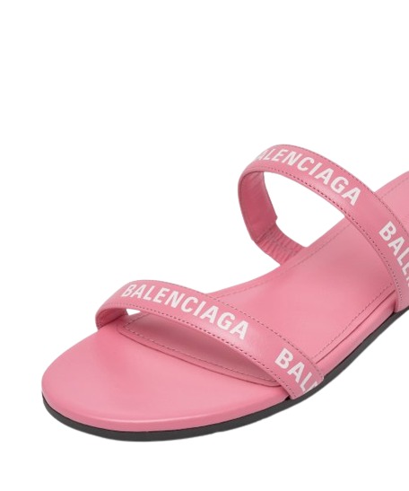Women's Round Flat Sandals - Pink 