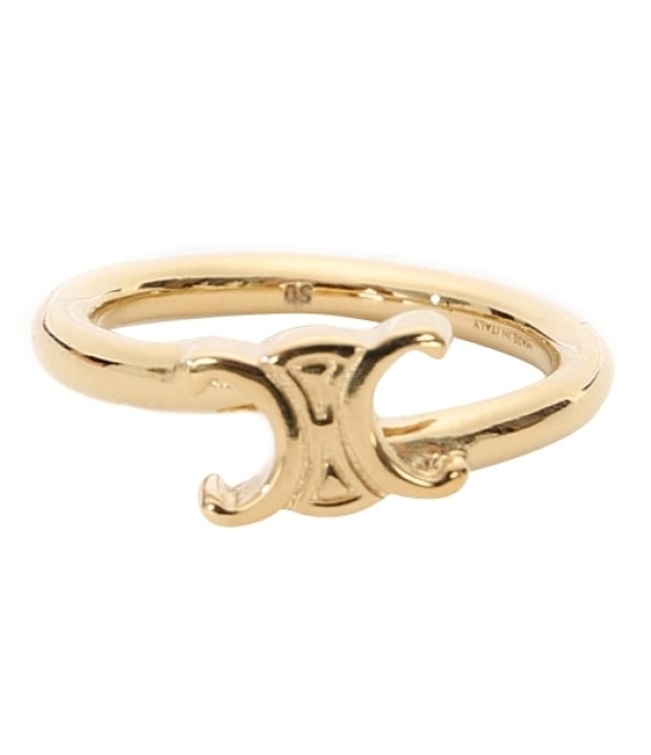 【国内発送】TRIOMPHE ASYMMETRIC RING IN BRASS TRIOMPHE ASYMMETRIC RING IN BRASS WITH GOLD FINISH