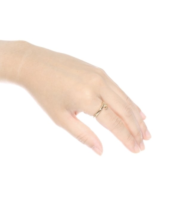 【国内発送】TRIOMPHE ASYMMETRIC RING IN BRASS Triomphe Asymmetric Ring in Brass with Gold Finish - GOLD