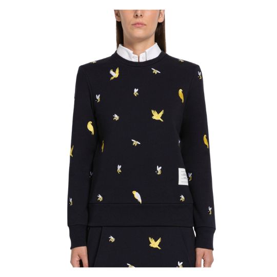 LOOPBACK BIRDS AND BEES SWEATSHIRT