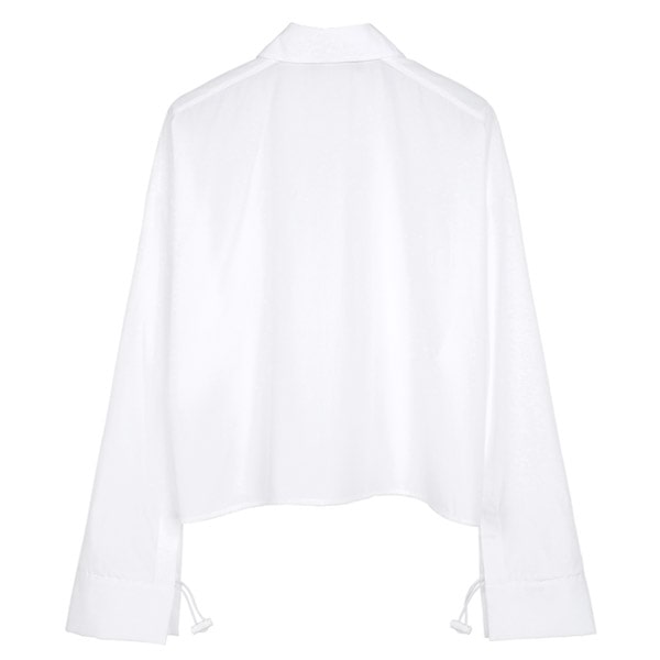 White Pocket Poplin Shirt