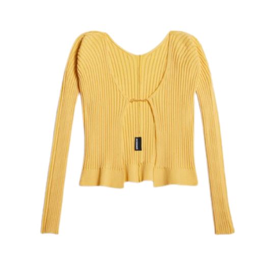 La maille Pralù longue in Light Yellow