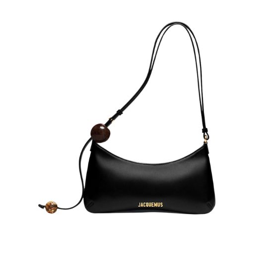 Le Bijou Pearl Beads Shoulder Bag black