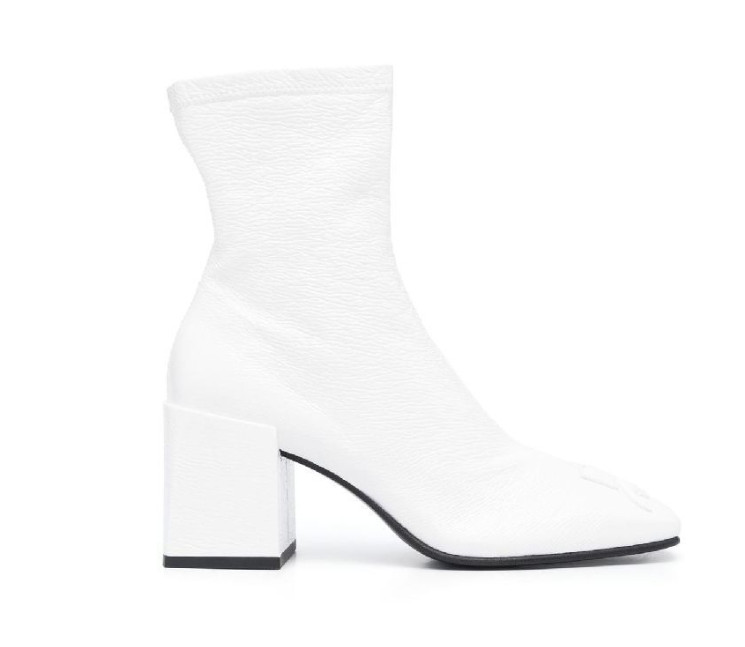 Fake Leather Vinyl Iconic AC Ankle Boots