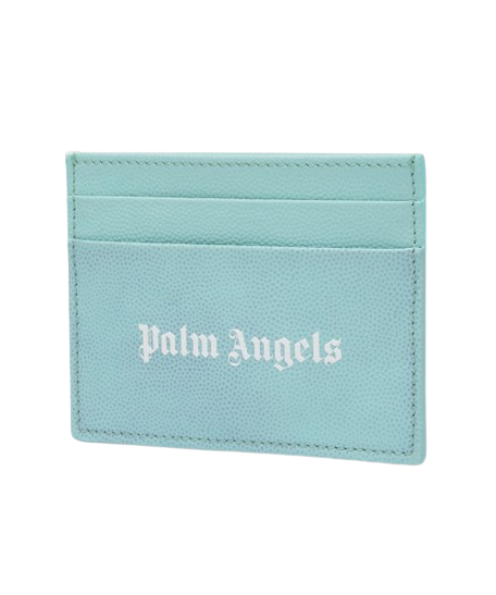 Men's Logo Caviar Card Holder - Light Blue
