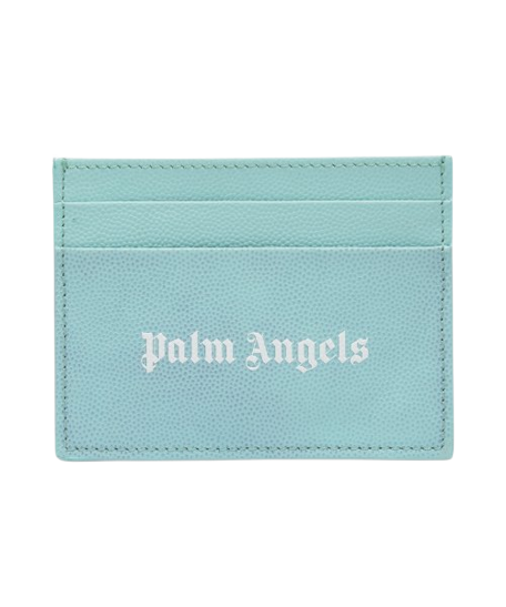 Men's Logo Caviar Card Holder - Light Blue