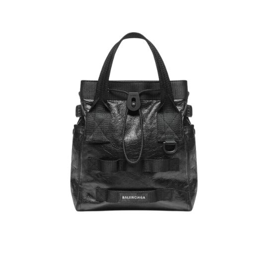 Men's Small Army Tote Bag - Black