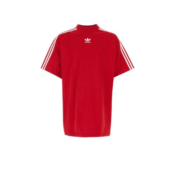 Adidas striped high neck T-shirt