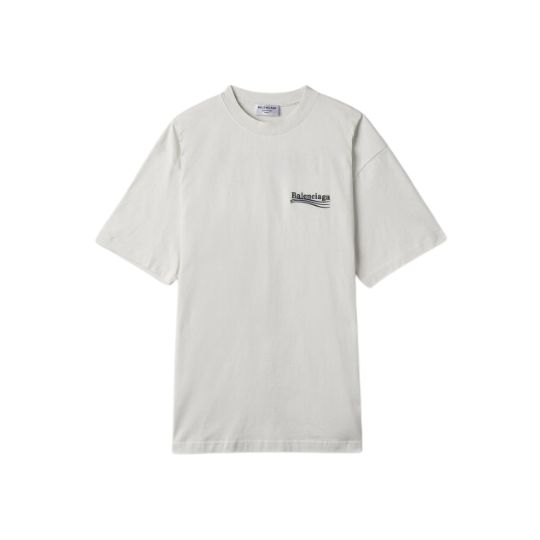 Women's Large Fit Political Campaign Short Sleeve T-Shirt - White