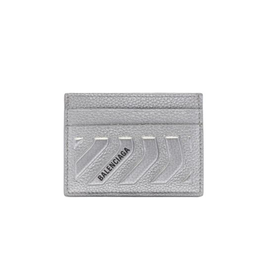 Common Metalized Car Card Holder - Silver 