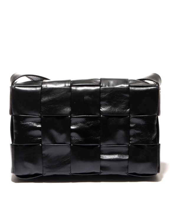 Bottega Veneta Small Leather Cassette Black