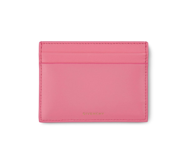 Coated canvas and leather card wallet