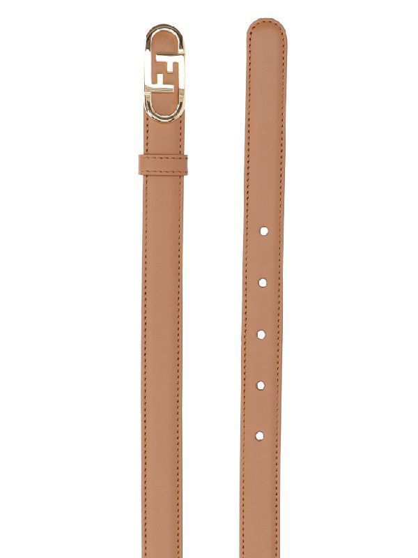 FF o-clock buckle leather belt