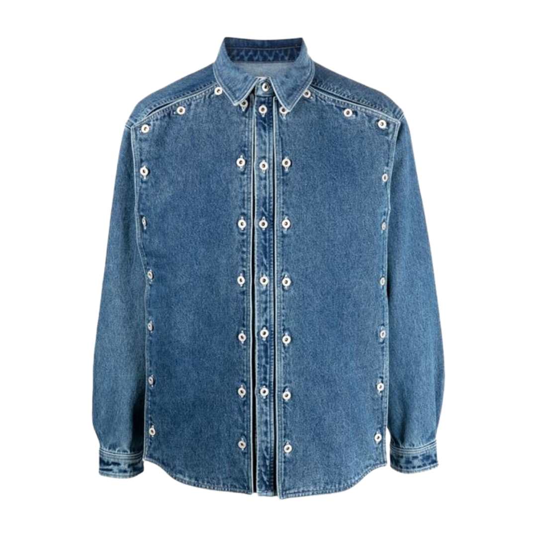 CLASSIC BUTTON PANEL DENIM SHIRT