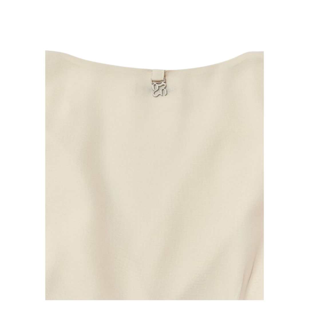 LINA SHIRRING DRESS (CREAM)