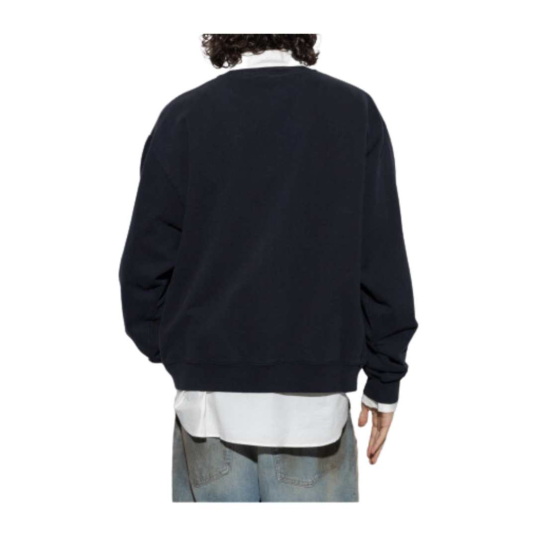ACNE STUDIOS BLACK SWEATSHIRT WITH LOGO