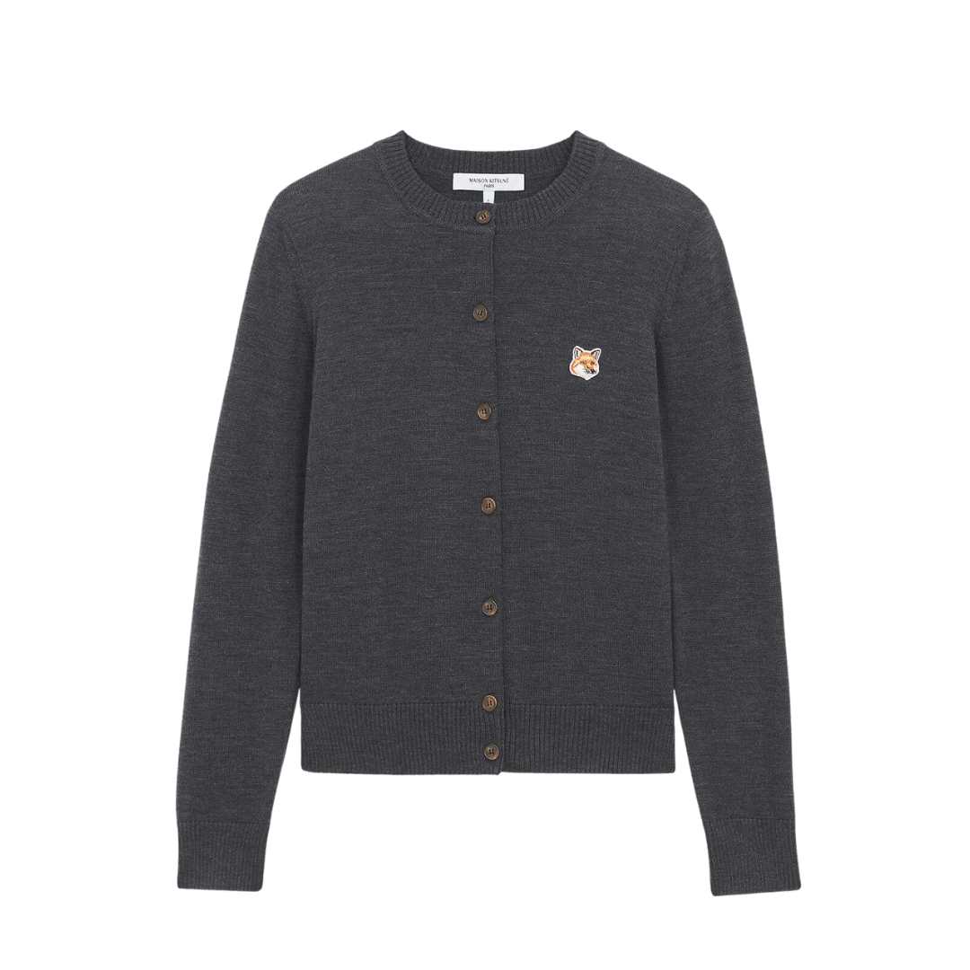 Fox Head Patch Adjusted R-Neck Cardigan
