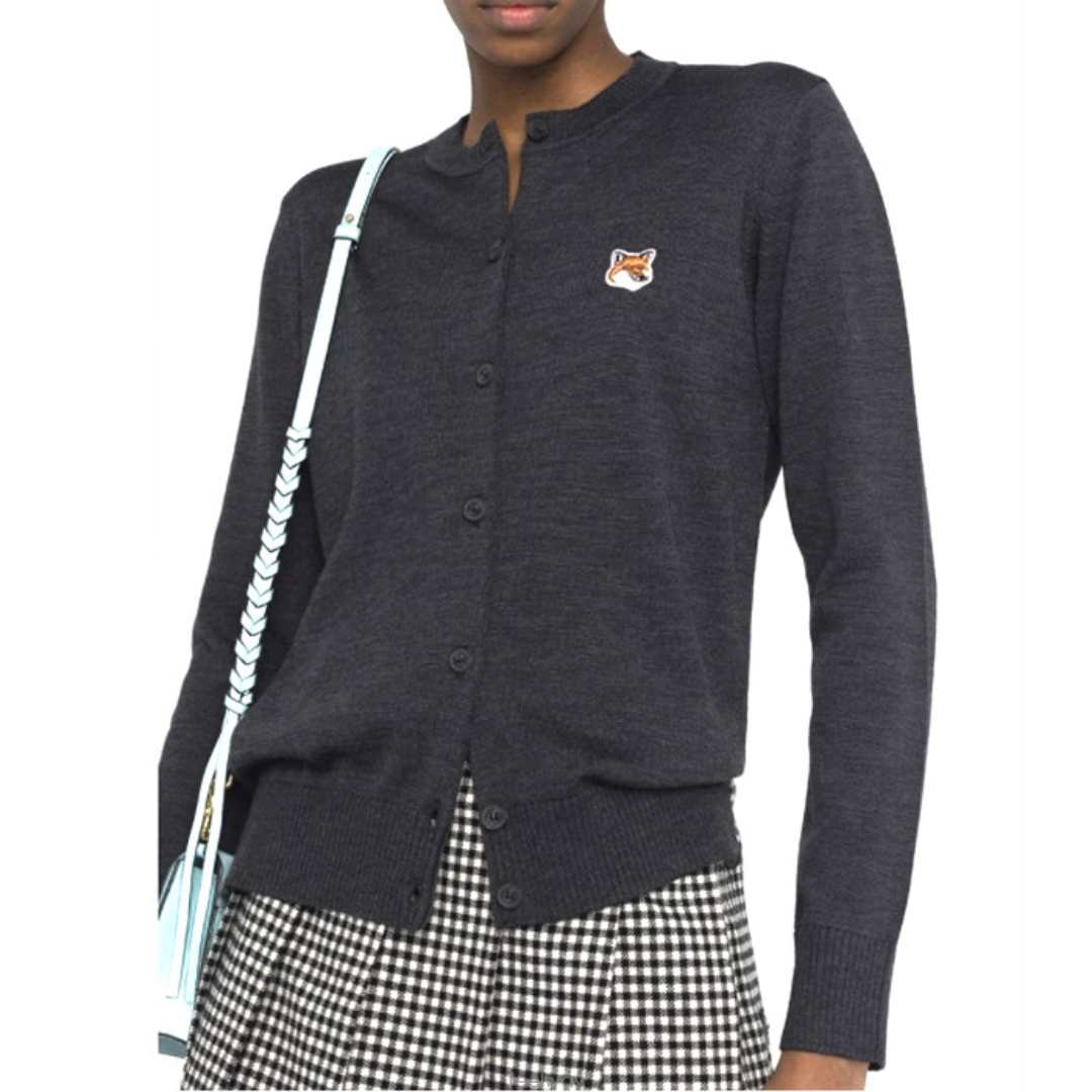 Fox Head Patch Adjusted R-Neck Cardigan