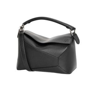 Loewe Small Puzzle Bag In Classic Calfskin Black