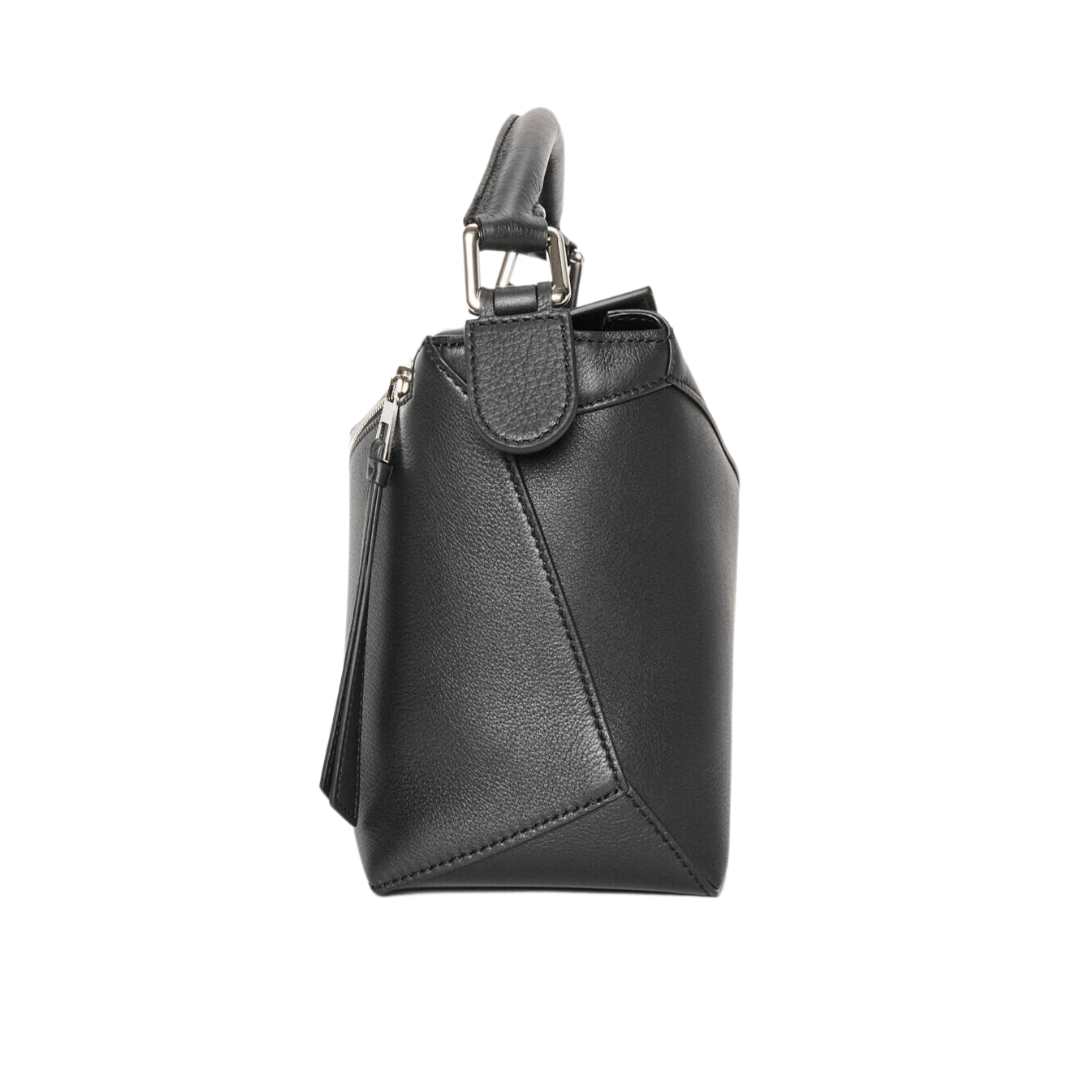 Loewe Small Puzzle Bag In Classic Calfskin Black