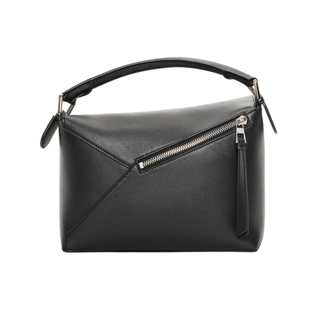 Loewe Small Puzzle Bag In Classic Calfskin Black