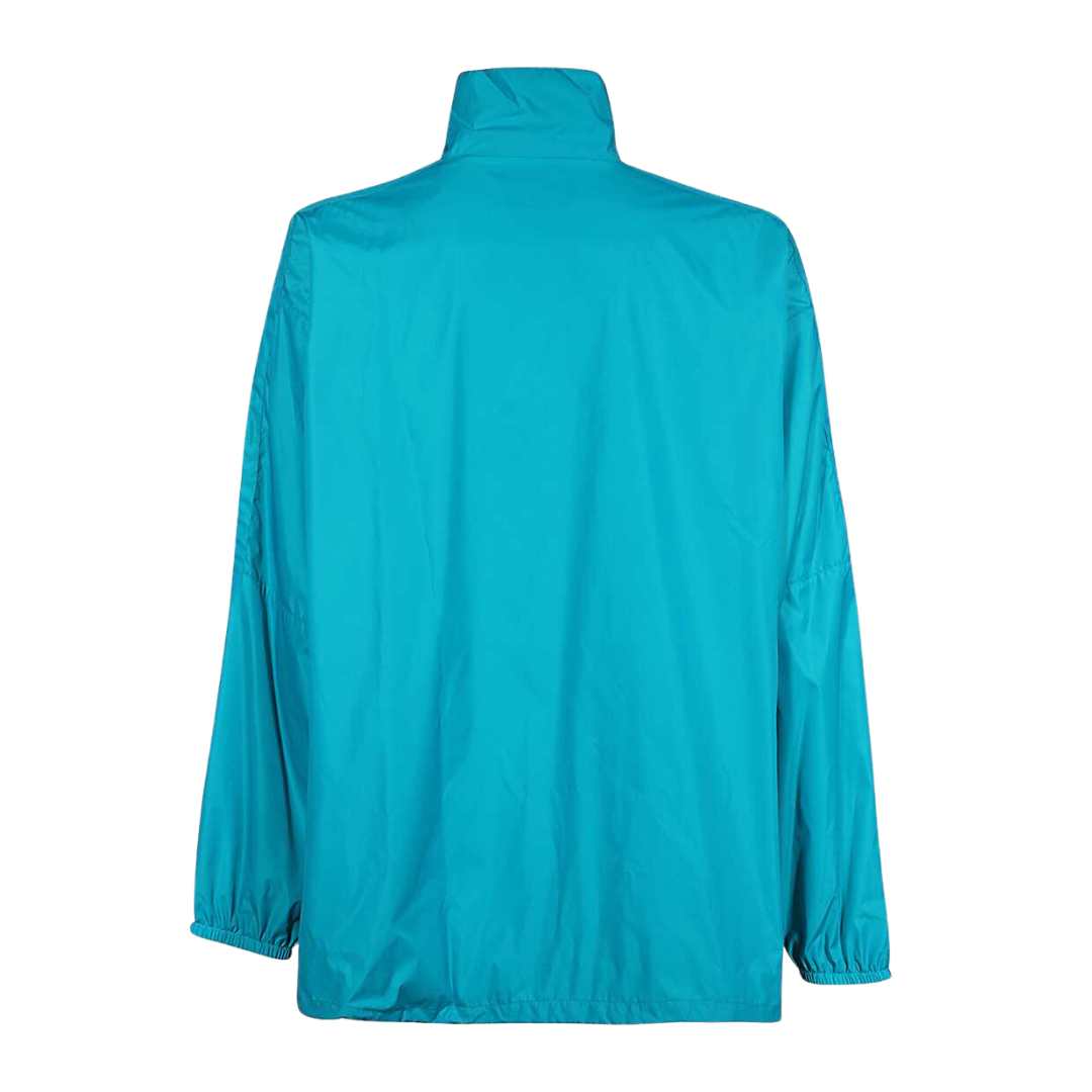 Logo print high neck jacket