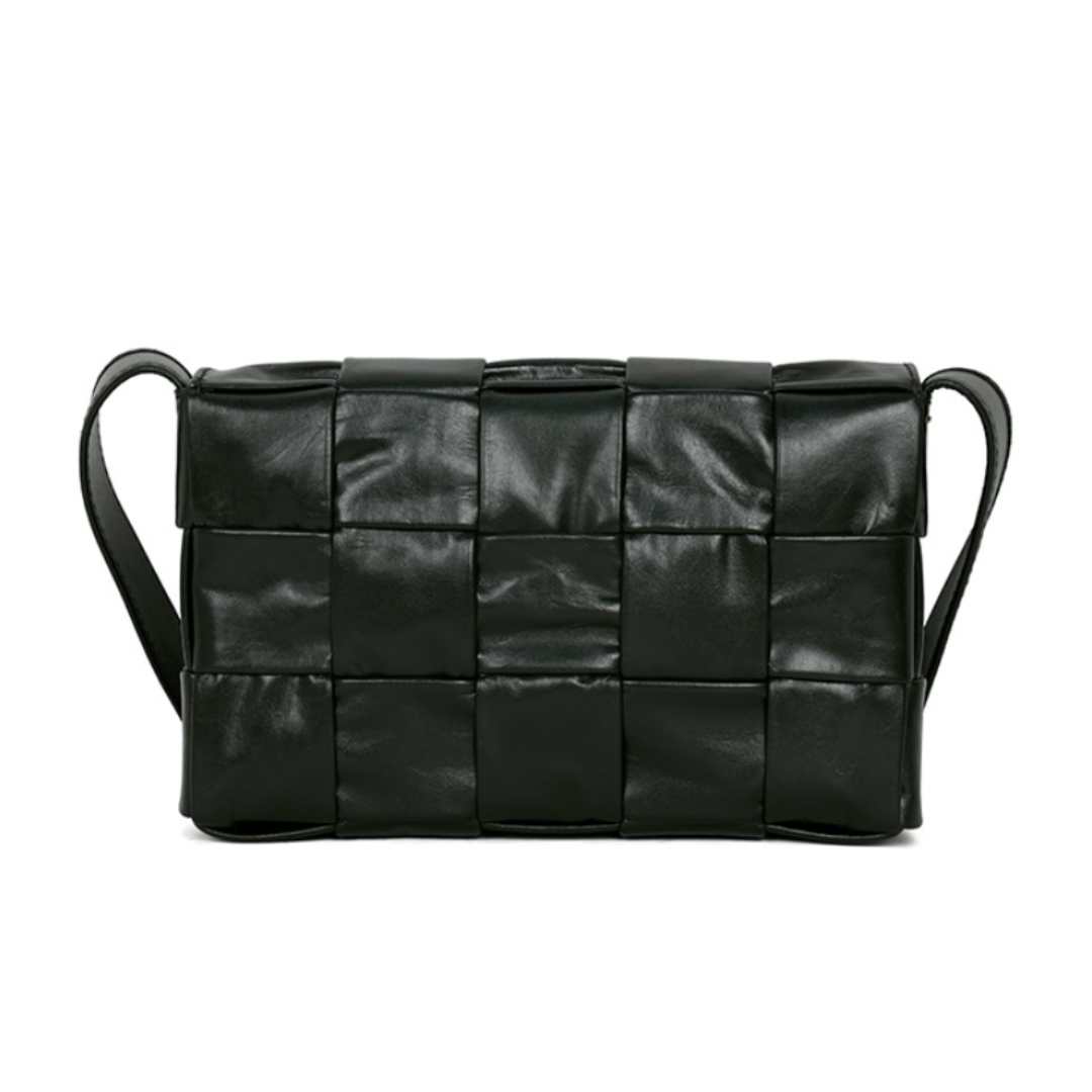 Bottega Veneta Small Leather Cassette Dark Green