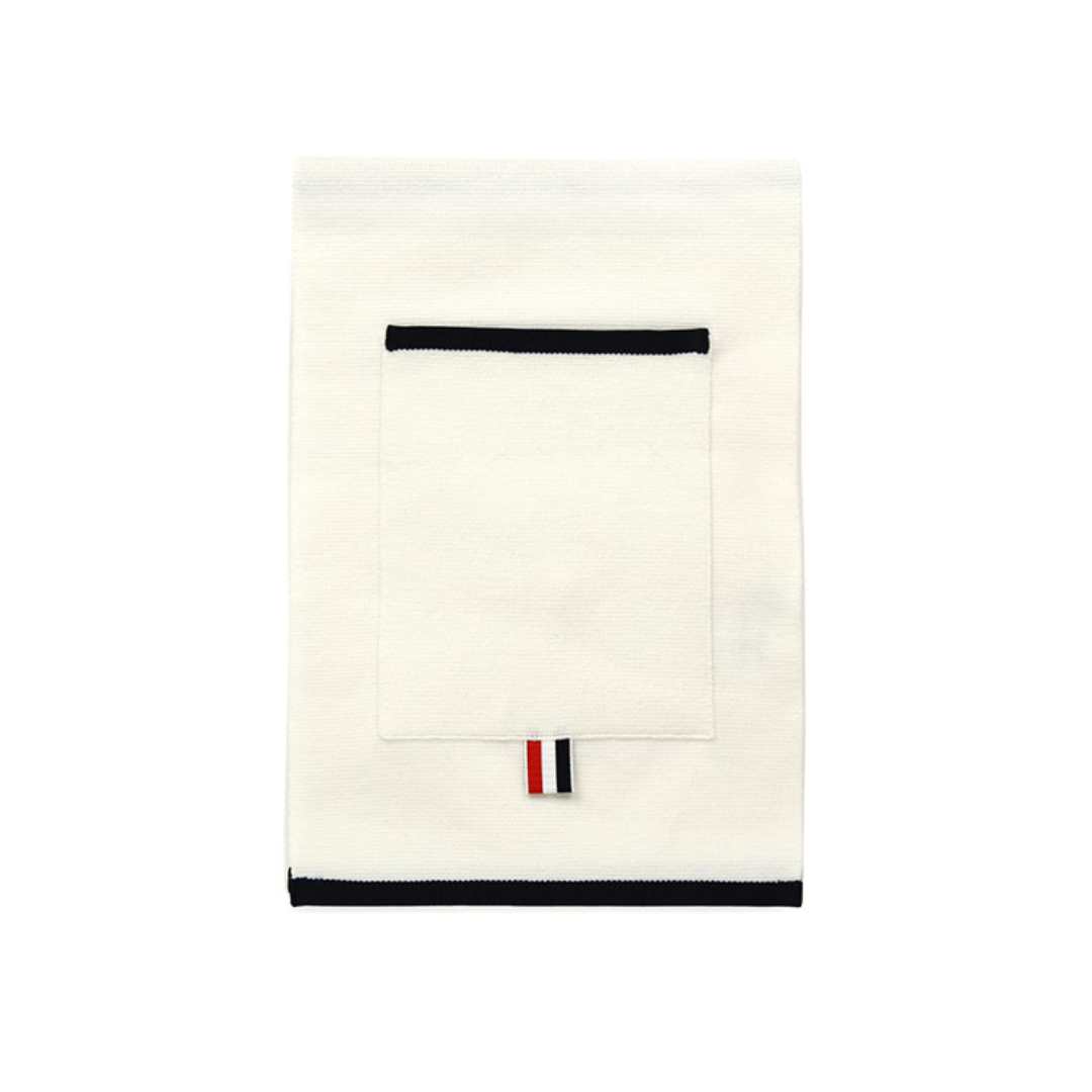 Milano Stitch Four Bar Pocket Scarf